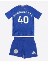 Otroške Nogometnih dresov Leicester City Facundo Buonanotte #40 Domači 2024-25 Kratki rokavi (+ hlače)